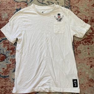 Adidas White Kids' Tee with Cartoon Graphic